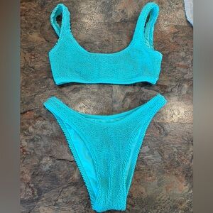 Honey swim teal bikini set medium
